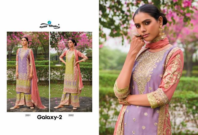 Galaxy 2 By Your Choice Heavy Wedding Wear Readymade Suits